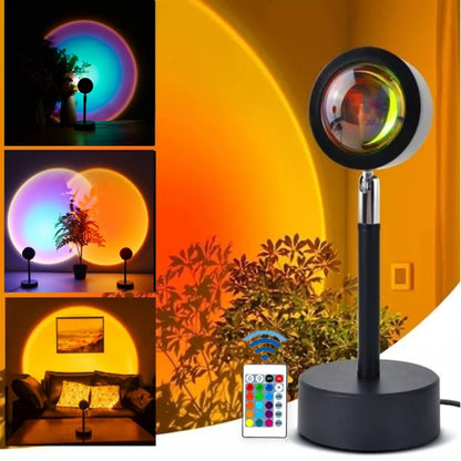 Sunset Lamp Multi Color With Remote