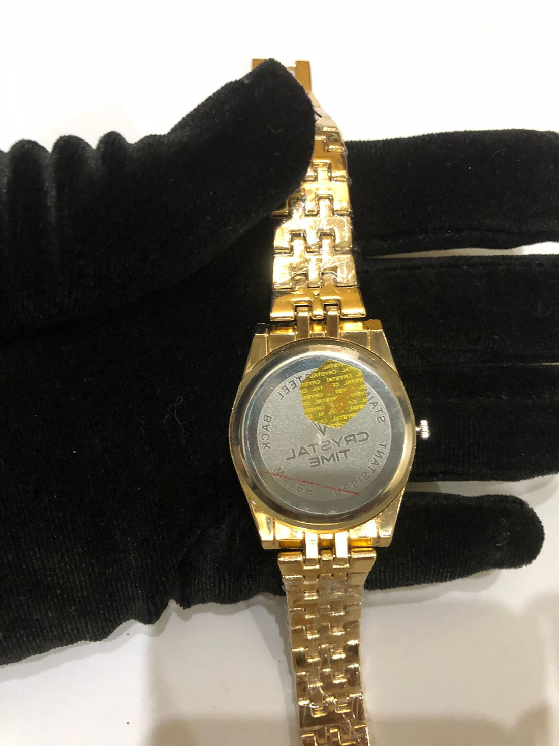 Luxury Gold and black  -Tone Stainless Steel Wrist Watch – Crystal Time, Water Resistant, Classic Design